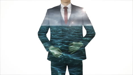 Businessman-with-choppy-ocean-overlay