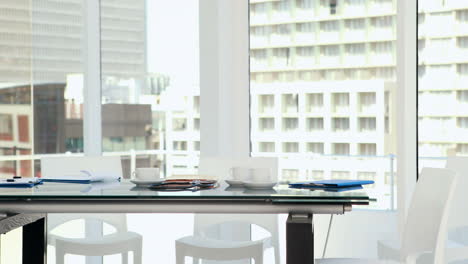 View-of-business-desk-with-documents