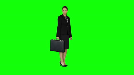 Businesswoman-looking-to-the-camera