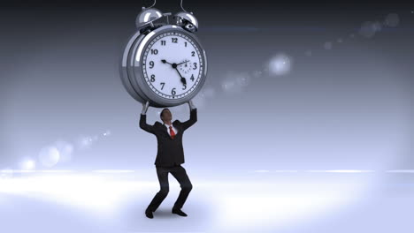 Businessman-holding-giant-alarm-clock-