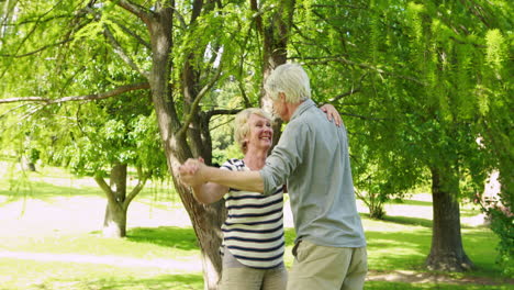 Senior-couple-dancing-in-the-park