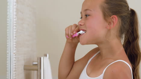 Little-girl-brushing-her-teeth