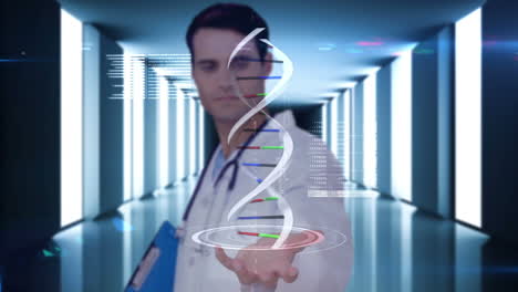 Forscher-Analysiert-DNA
