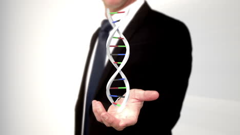 Man-holding-DNA-with-his-hand