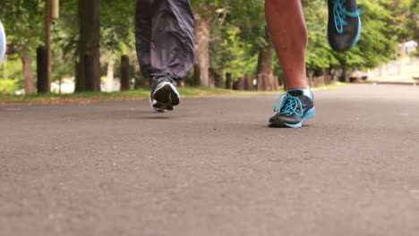 Foot-of-marathon-runners