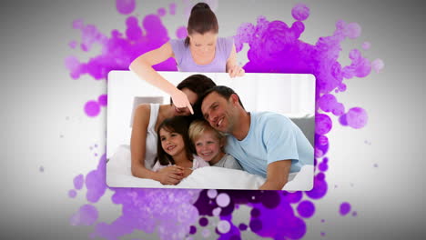 Woman-showing-a-family-in-the-morning