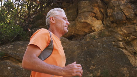 Man-jogging-in-the-forest