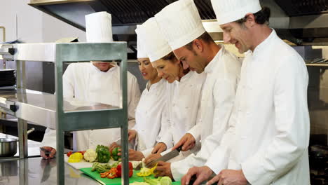 Koch-Feinschmecker-Bereiten-Einen-Salat-Zu