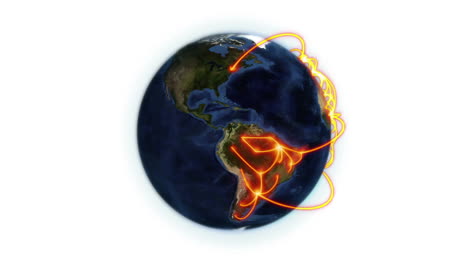 Red-Naranja-En-La-Tierra-Con-Imagen-De-La-Tierra-Cortesía-De-Nasa.org