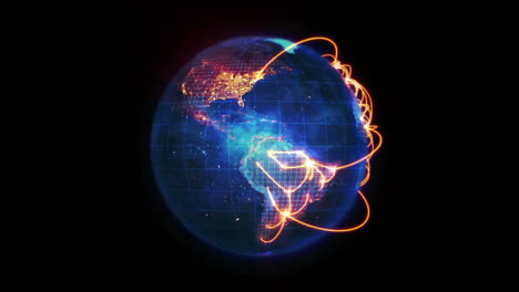 Blue-Earth-turning-on-itself-with-orange-network