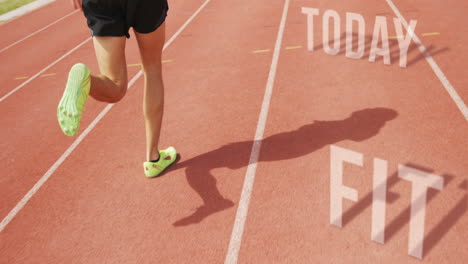 Hombre-Atlético-Corriendo-Con-La-Frase-Ponerse-En-Forma-Hoy-En-El-Suelo-En-Pistas-Al-Aire-Libre