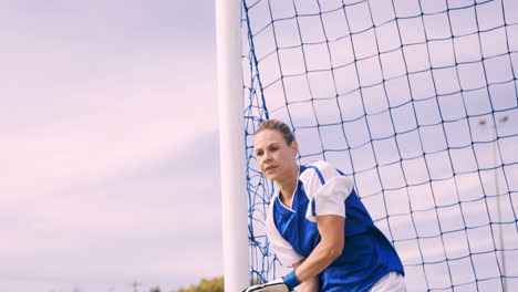 Goalkeeper-in-blue-making-a-save