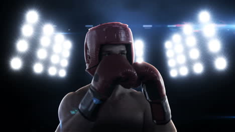Young-man-practising-boxing-