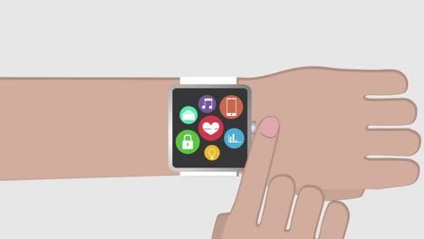 Smartwatch-concept-with-icons