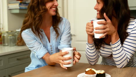 Freunde-Die-Eine-Tasse-Tee-Halten