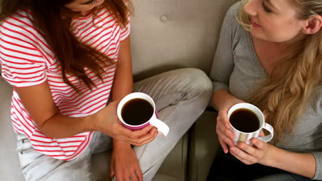 Women-sitting-on-the-sofa