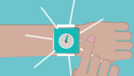 Smartwatch-Konzept-Mit-Symbolen