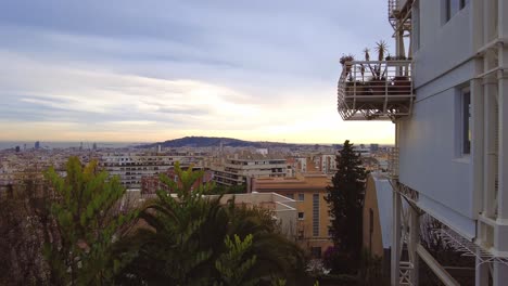 zoom-in-skyline-view-of-Barcelona-cityscape