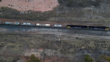 Fuel-cargo-train-passing-slowly-through-Esperance-area-in-Western-Australia