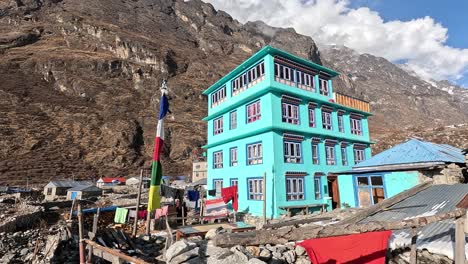 Paisaje-De-La-Ciudad-De-La-Caminata-Por-El-Valle-De-Langtang