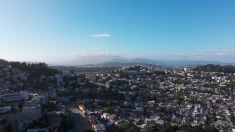 Toma-Panorámica-De-Las-Casas-Grandes-En-San-Francisco,-California