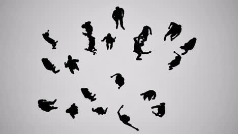 3D-People's-silhouettes-dancing-and-having-fun-on-white-background