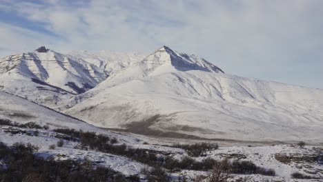 Montaña-Congelada-Cerro-Piramide-Cerca-De-El-Chalten,-Patagonia,-Argentina
