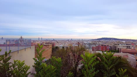 Vista-Del-Horizonte-Del-Paisaje-Urbano-De-Barcelona