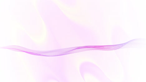 Animation-of-network-of-connections-with-data-transfer-over-pastel-pink-and-white-background