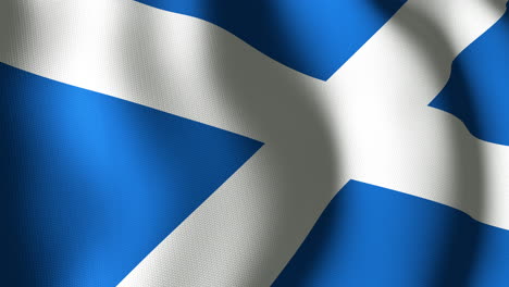 Animación-De-La-Bandera-Ondeante-De-Escocia.