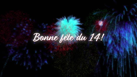 Animación-Del-Texto-Bonne-Fete-Du-14-Y-Bandera-Francesa-Y-Fuegos-Artificiales