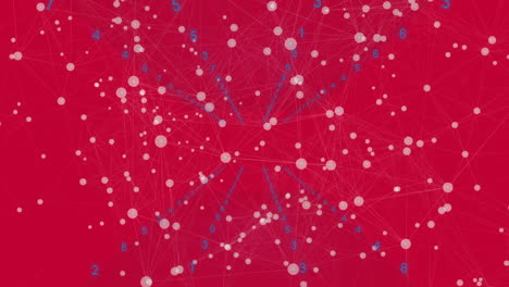 Animation-of-spots-of-light-on-red-background