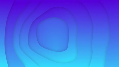 Animation-of-blue-shapes-moving-on-blue-background