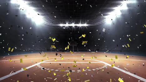 Animation-of-confetti-falling-over-sports-stadium