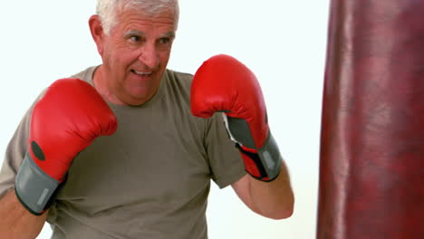 Anciano-Golpeando-Un-Saco-De-Boxeo