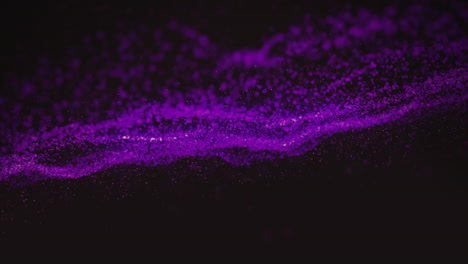 Animation-of-purple-light-spots-on-black-background