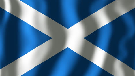 Animation-Der-Wehenden-Flagge-Von-Schottland