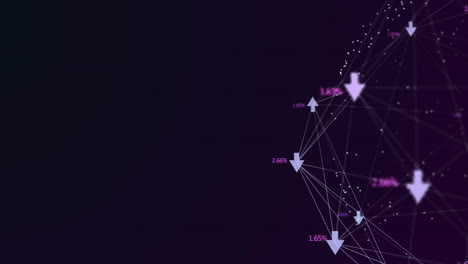 Animation-of-globe-of-network-of-connections-with-icons