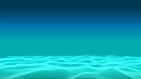 Animation-of-waves-moving-on-blue-background