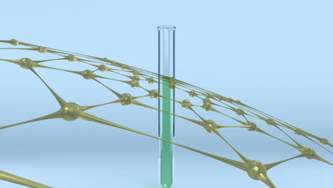 Animation-of-molecules-moving-over-laboratory-test-tube