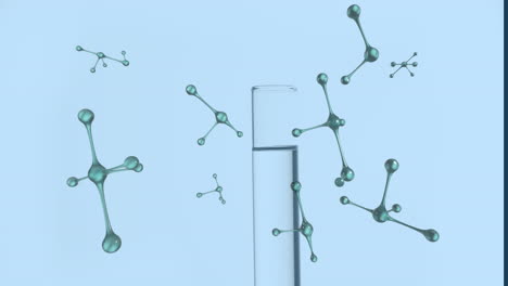 Animation-of-molecules-moving-over-laboratory-test-tube