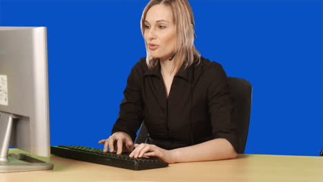 Blue-screen-woman-on-headset3