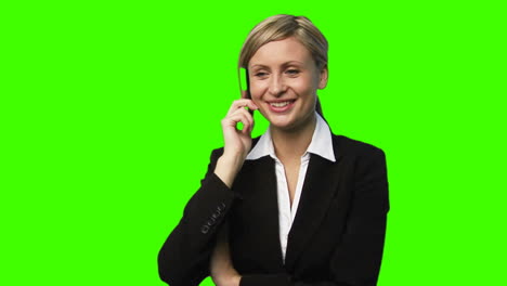 Green-Screen-Confident-Businesswoman