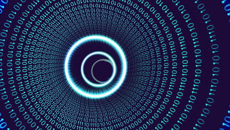 Animation-of-circles-with-data-processing-on-black-background