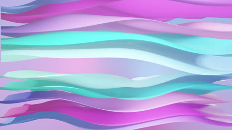 Animation-of-pink-to-blue-gradient-layers-waving-over-gradient-background