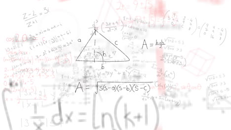 Animación-Del-Procesamiento-De-Datos-Matemáticos-Sobre-Fondo-Blanco