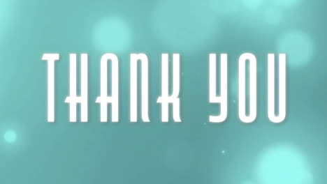 Animation-of-thank-you-text-over-falling-light-spots