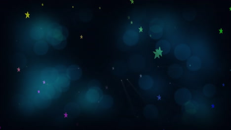 Animación-De-Puntos-De-Luz-Sobre-Estrellas-Fugaces