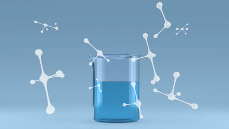 Animation-of-molecules-moving-over-laboratory-beaker