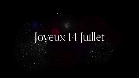 Animación-Del-Texto-Joyeaux-14-Juillet-Y-Fuegos-Artificiales-Sobre-Fondo-Negro